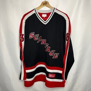 FW17 2017 Supreme NYC x Scarface World is Yours Tony Montana 83 Hockey Jersey L